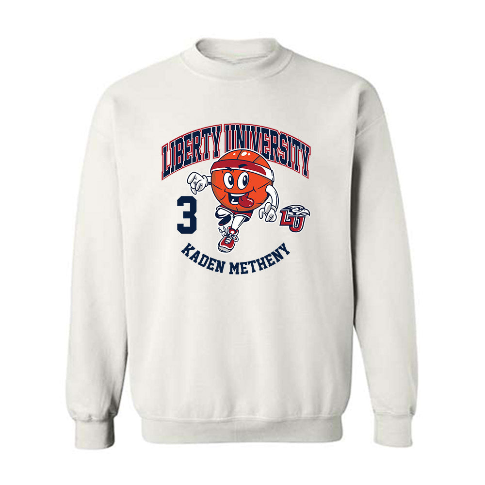Liberty - NCAA Men's Basketball : Kaden Metheny - Fashion Shersey Crewneck Sweatshirt-0