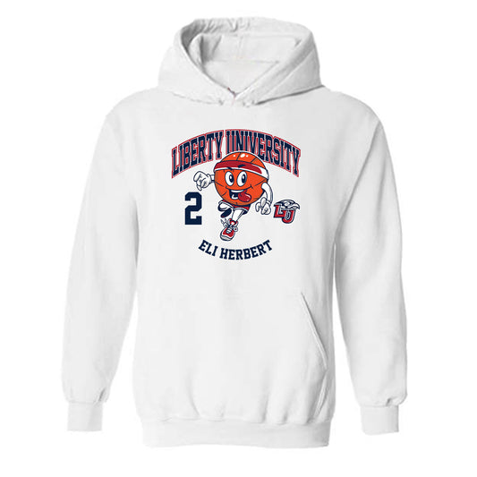 Liberty - NCAA Men's Basketball : Eli Herbert - Fashion Shersey Hooded Sweatshirt-0