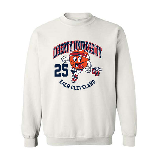 Liberty - NCAA Men's Basketball : Zach Cleveland - Fashion Shersey Crewneck Sweatshirt-0