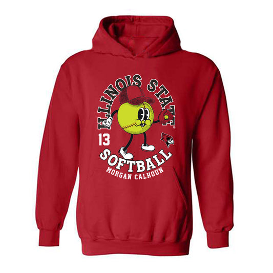 Illinois State - NCAA Softball : Morgan Calhoun - Fashion Shersey Hooded Sweatshirt-0