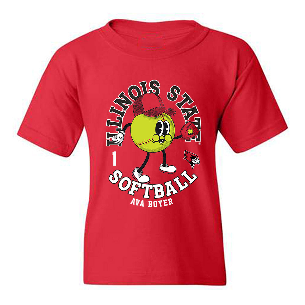 Illinois State - NCAA Softball : Ava Boyer - Fashion Shersey Youth T-Shirt-0