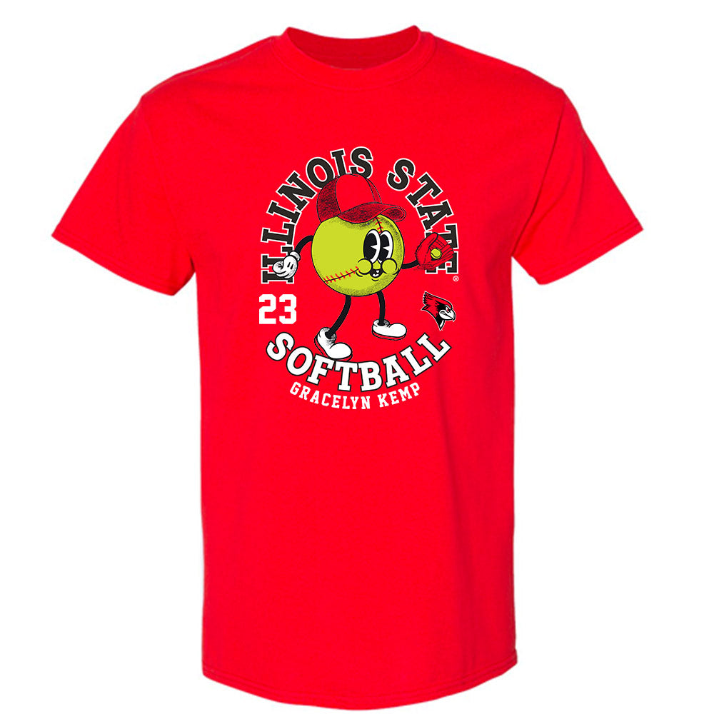 Illinois State - NCAA Softball : Gracelyn Kemp - Fashion Shersey T-Shirt-0