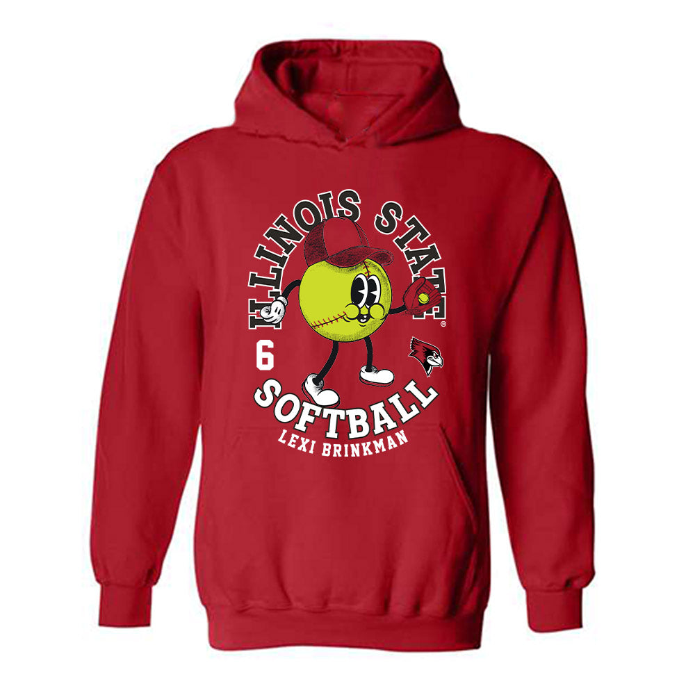 Illinois State - NCAA Softball : Lexi Brinkman - Fashion Shersey Hooded Sweatshirt-0