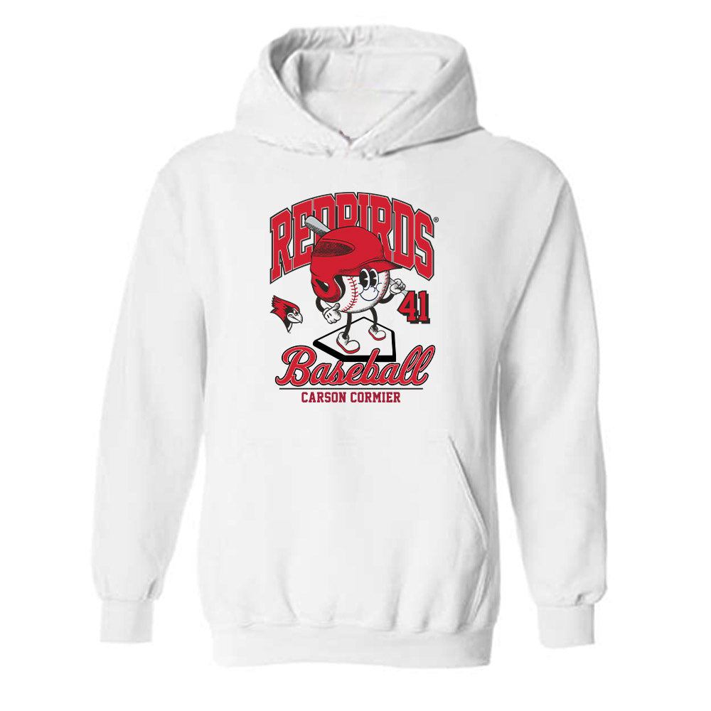 Illinois State - NCAA Baseball : Carson Cormier - Fashion Shersey Hooded Sweatshirt-0