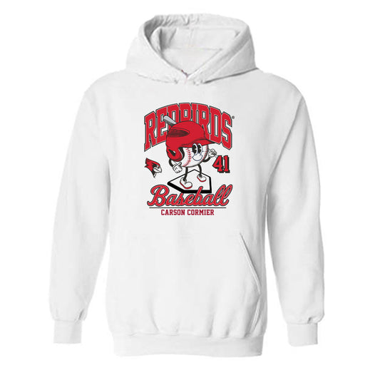 Illinois State - NCAA Baseball : Carson Cormier - Fashion Shersey Hooded Sweatshirt-0