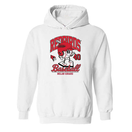 Illinois State - NCAA Baseball : Nolan Girard - Fashion Shersey Hooded Sweatshirt-0