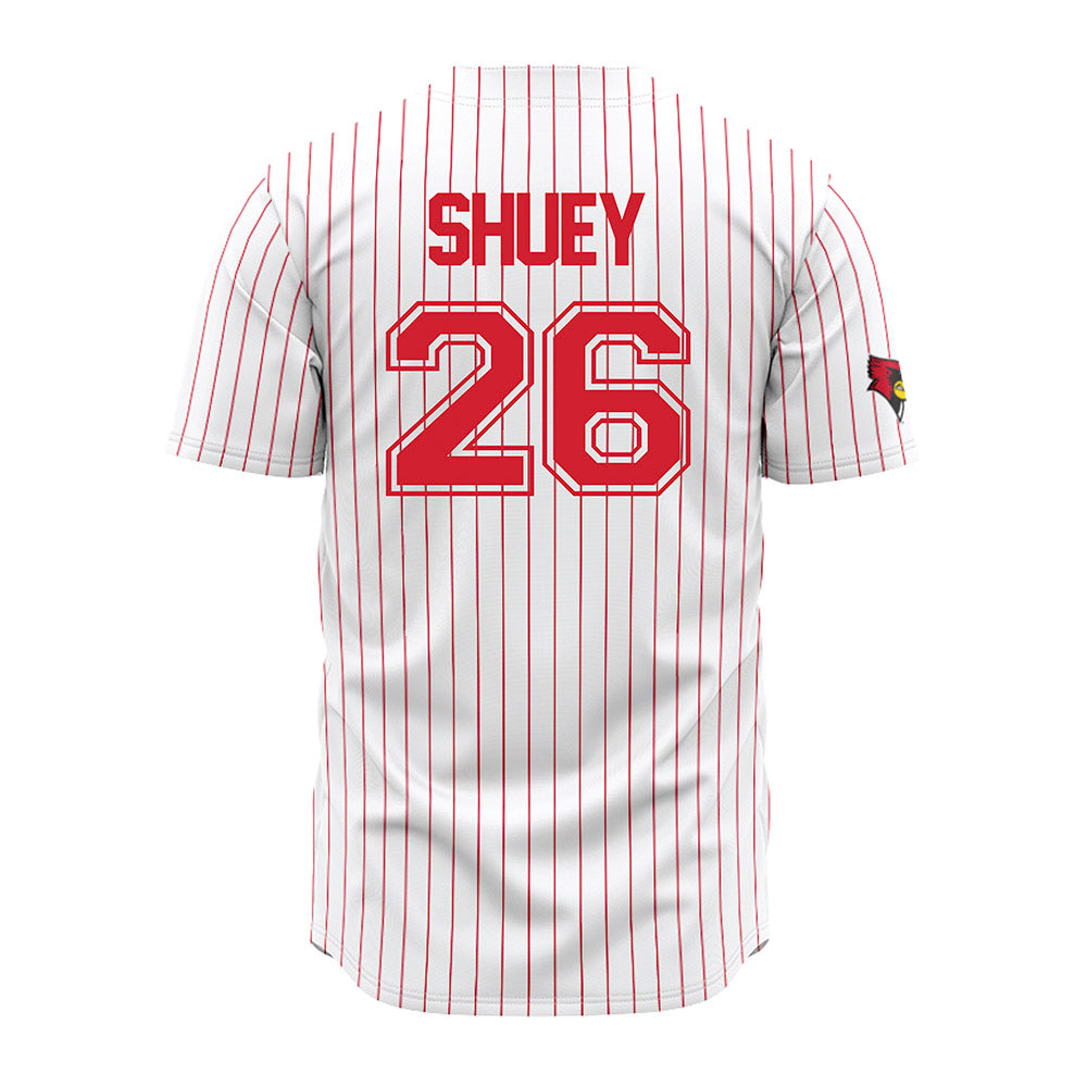 Illinois State - NCAA Baseball : John Shuey - Pinstripe Jersey-1