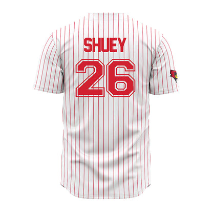 Illinois State - NCAA Baseball : John Shuey - Pinstripe Jersey-1