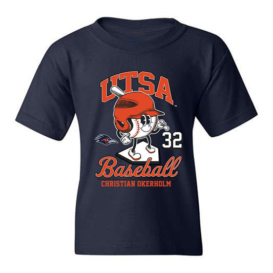 UTSA - NCAA Baseball : Christian Okerholm - Fashion Shersey Youth T-Shirt-0