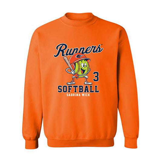 UTSA - NCAA Softball : Sabrina Wick - Fashion Shersey Crewneck Sweatshirt-0