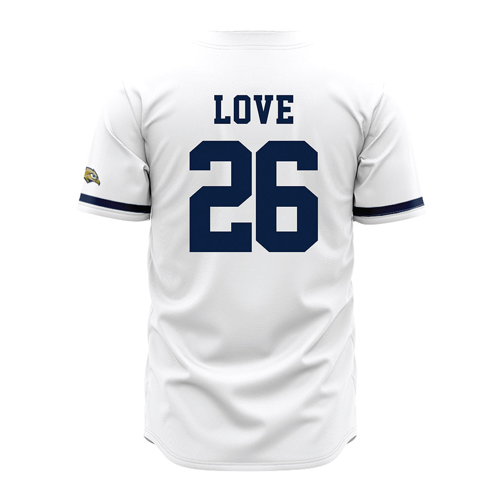 Oral Roberts - NCAA Baseball : Nathan Love - White Jersey