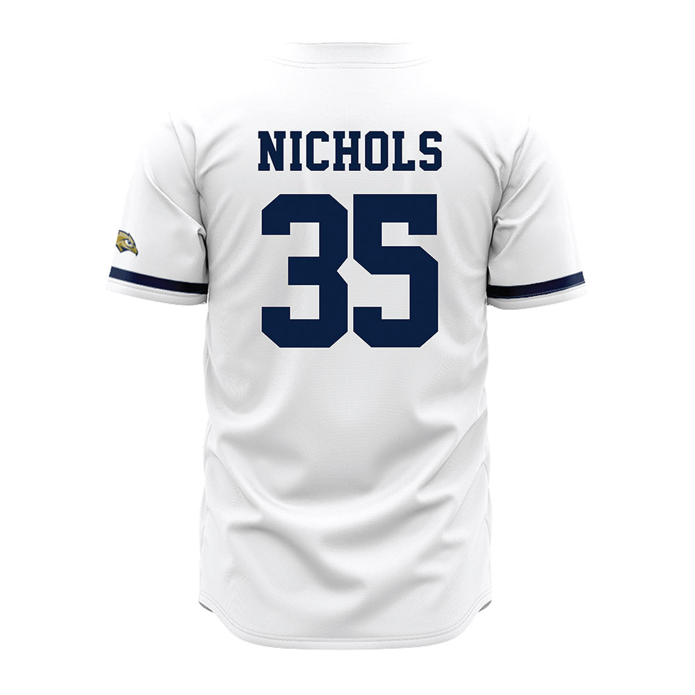 Oral Roberts - NCAA Baseball : Nate Nichols - White Jersey-1