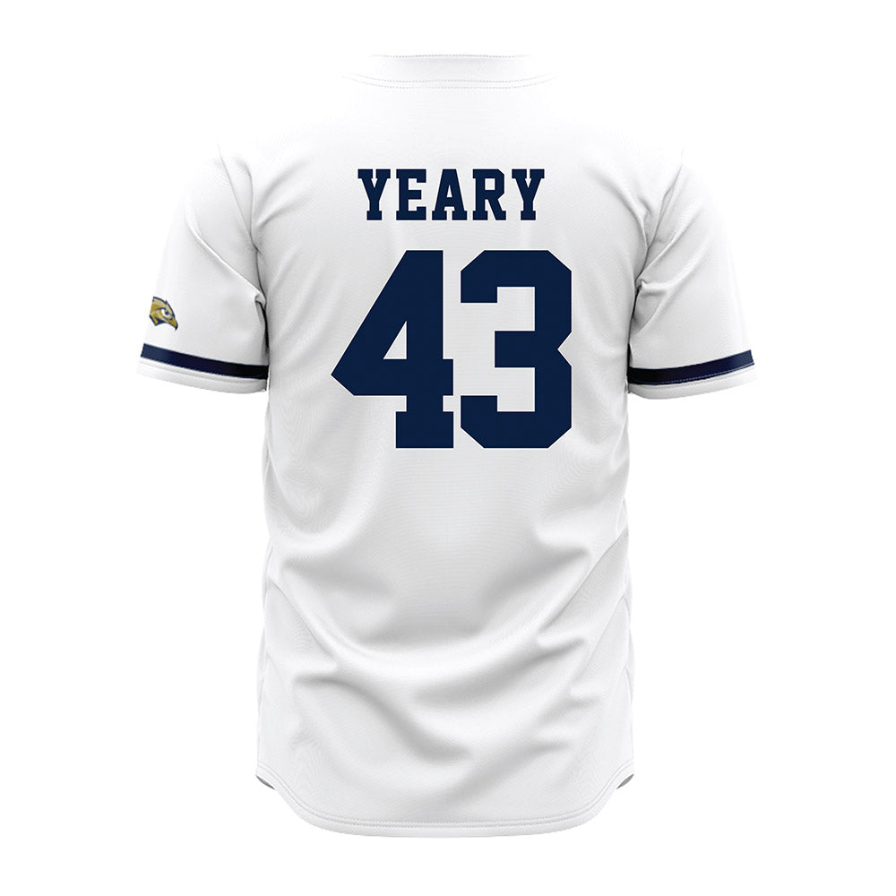 Oral Roberts - NCAA Baseball : Will Yeary - White Jersey-1