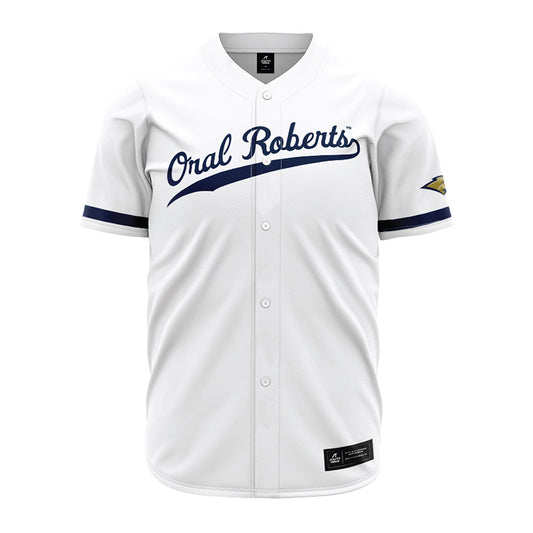 Oral Roberts - NCAA Baseball : Jackson Gamble - White Jersey-0