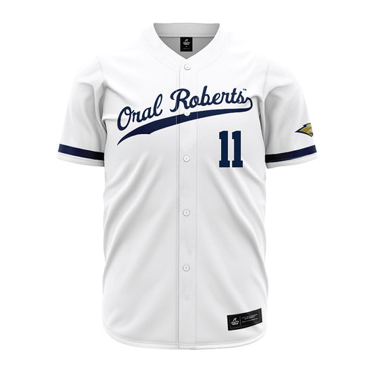 Oral Roberts - NCAA Baseball : Wailele Kane-Yates - White Jersey