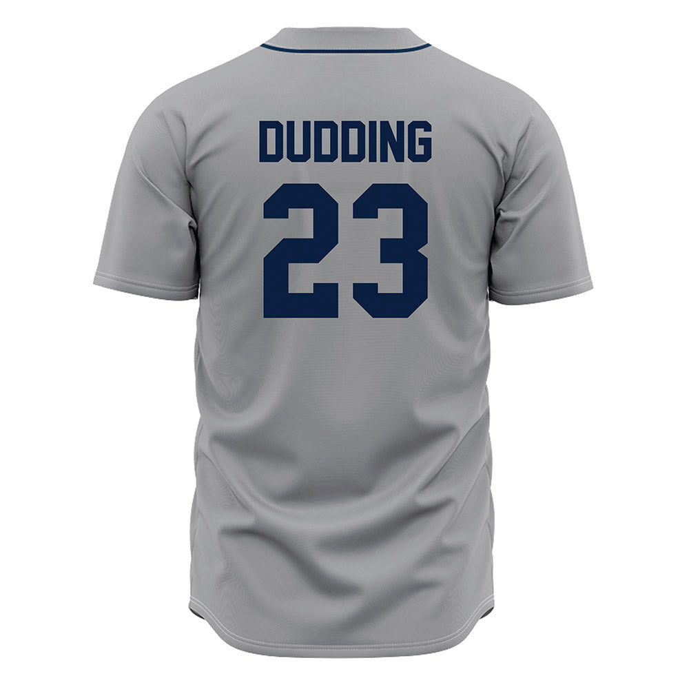 Oral Roberts - NCAA Baseball : Kole Dudding - Grey Jersey-1