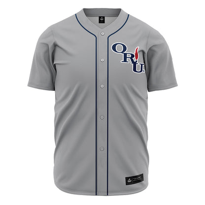 Oral Roberts - NCAA Baseball : Dillon Orr - Grey Jersey-0