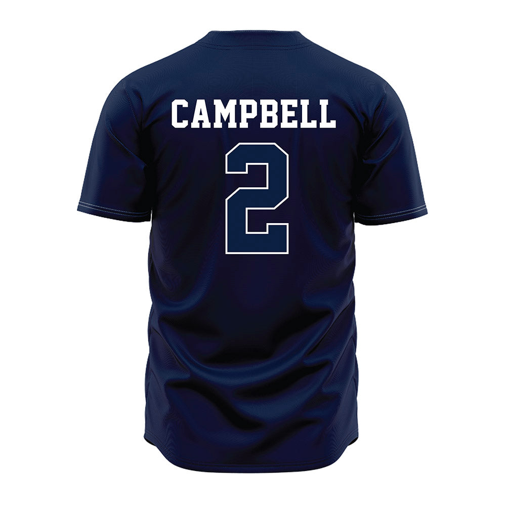 Oral Roberts - NCAA Baseball : Keaton Campbell - Navy Jersey-1