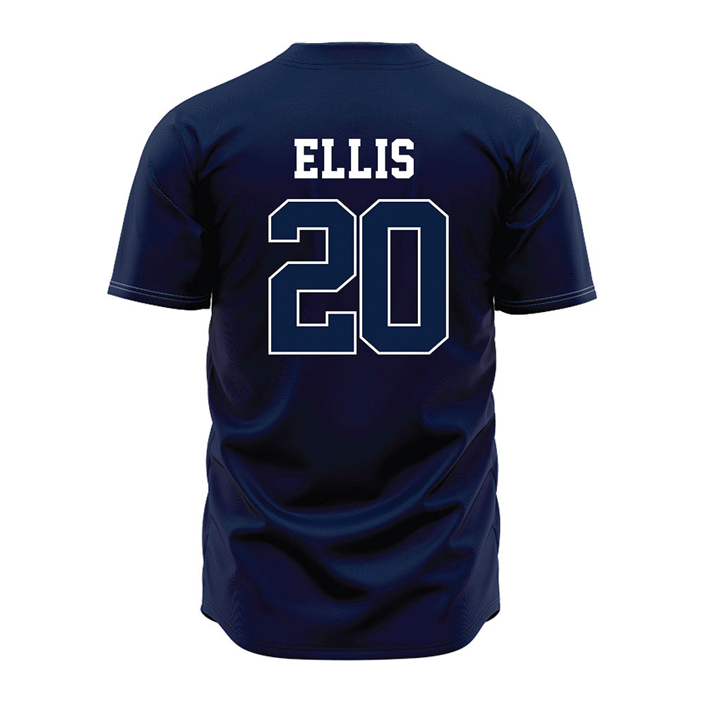 Oral Roberts - NCAA Baseball : Hudson Ellis - Navy Jersey-1