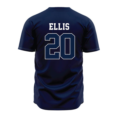 Oral Roberts - NCAA Baseball : Hudson Ellis - Navy Jersey-1