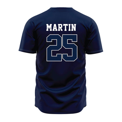 Oral Roberts - NCAA Baseball : Trent Martin - Navy Jersey