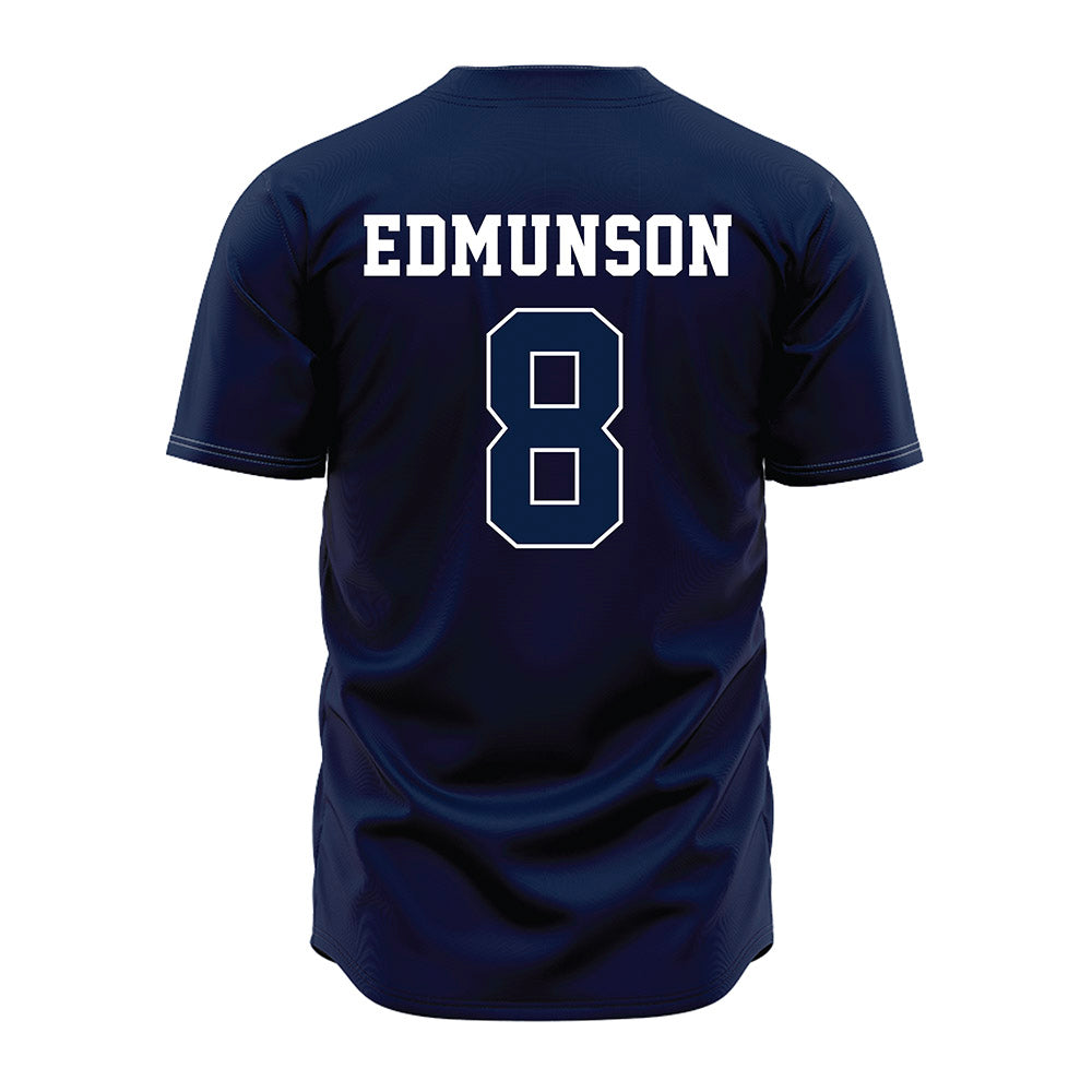 Oral Roberts - NCAA Baseball : Will Edmunson - Navy Jersey-1