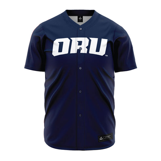Oral Roberts - NCAA Baseball : Lawson Ward - Navy Jersey-0