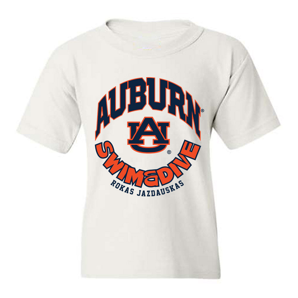 Auburn - NCAA Men's Swimming & Diving : Rokas Jazdauskas - Fashion Shersey Youth T-Shirt-0