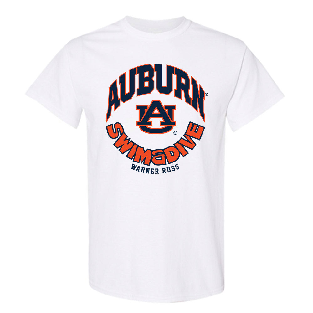 Auburn - NCAA Men's Swimming & Diving : Warner Russ - Fashion Shersey T-Shirt-0