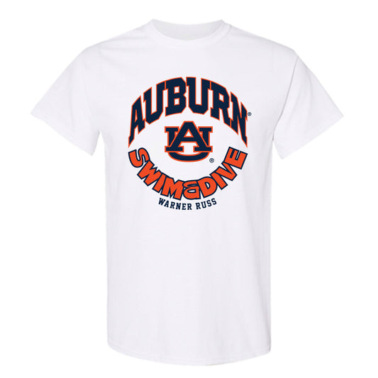 Auburn - NCAA Men's Swimming & Diving : Warner Russ - Fashion Shersey T-Shirt-0
