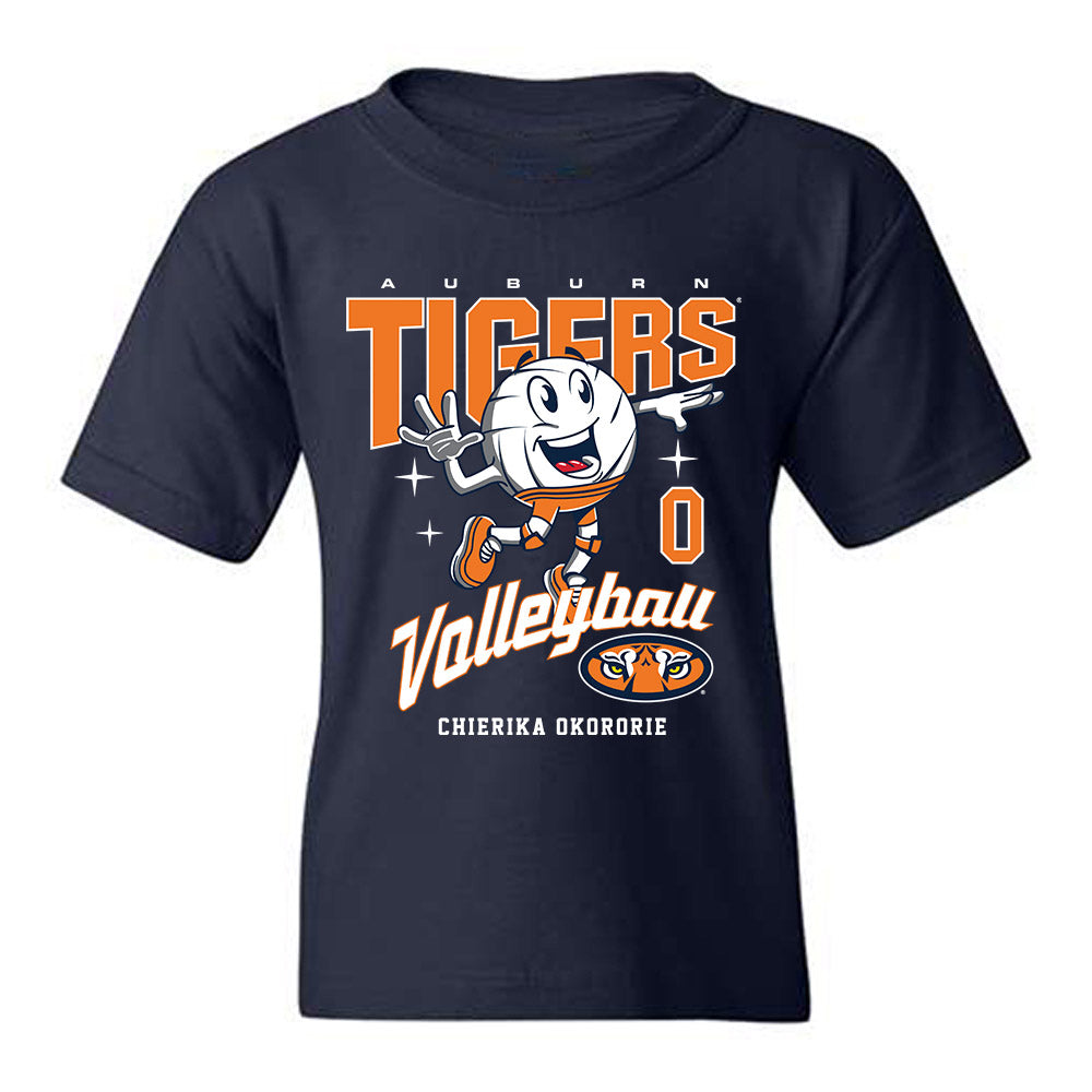 Auburn - NCAA Women's Volleyball : Chierika Okororie - Fashion Shersey Youth T-Shirt-0