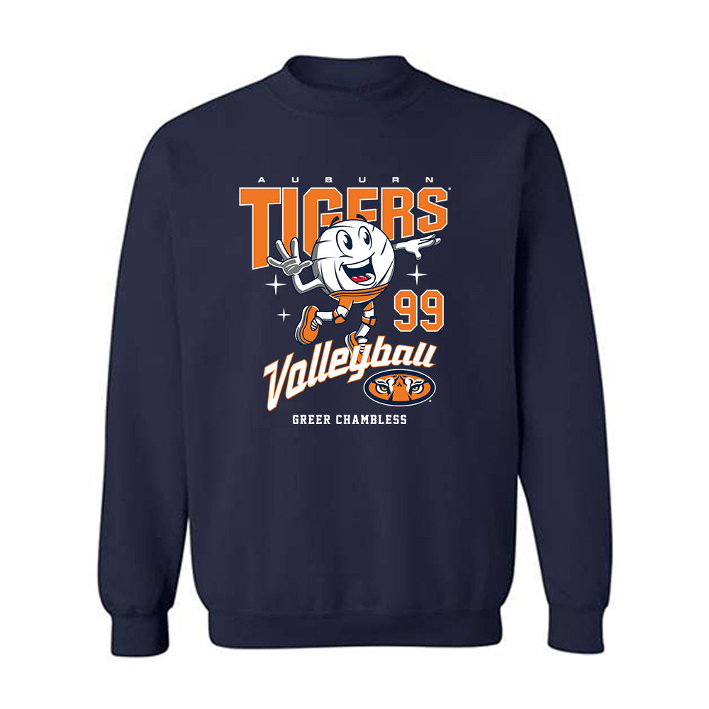 Auburn - NCAA Women's Volleyball : Greer Chambless - Fashion Shersey Crewneck Sweatshirt-0