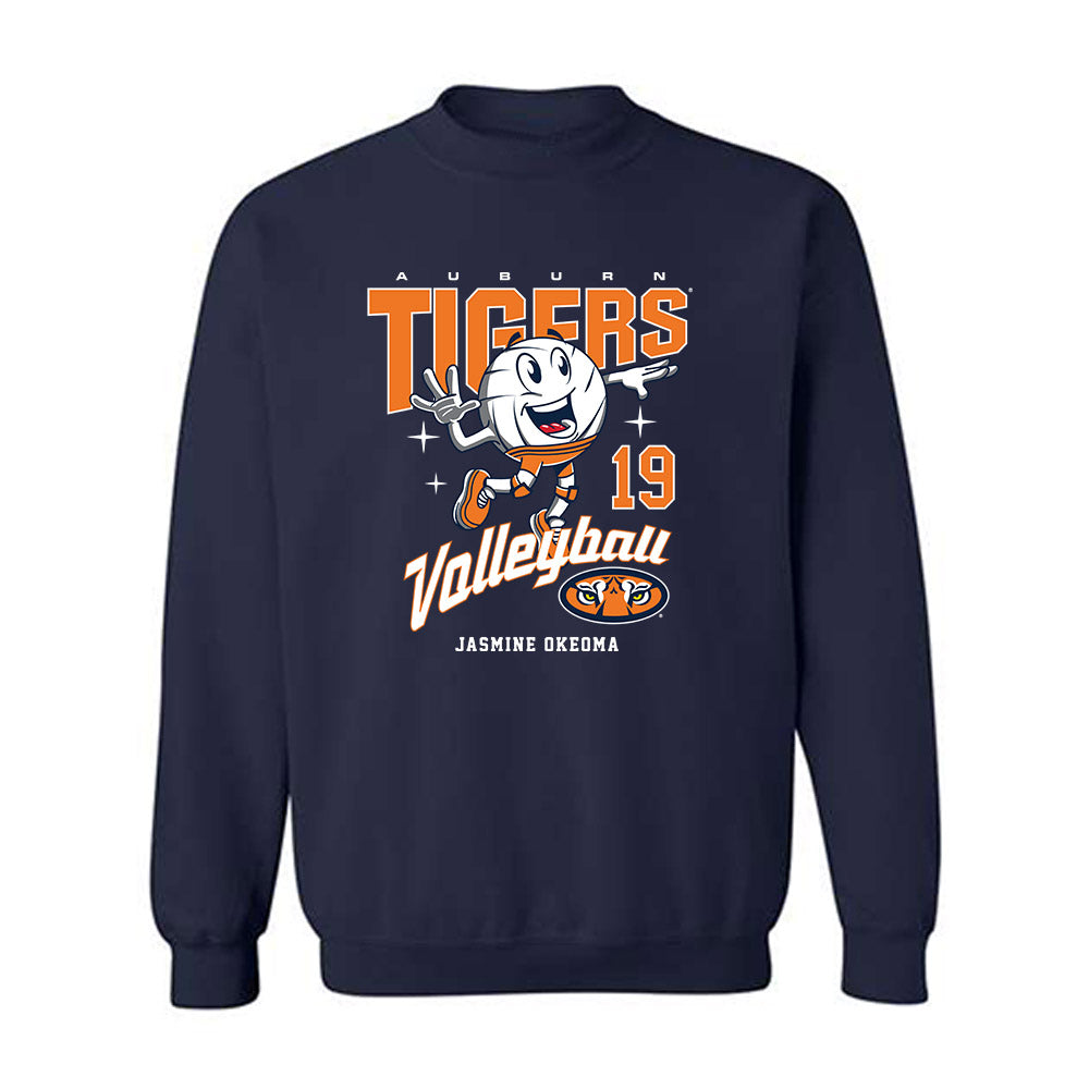 Auburn - NCAA Women's Volleyball : Jasmine Okeoma - Fashion Shersey Crewneck Sweatshirt-0