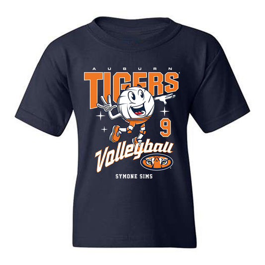 Auburn - NCAA Women's Volleyball : Symone Sims - Fashion Shersey Youth T-Shirt-0