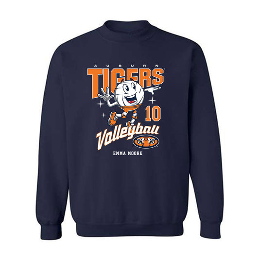Auburn - NCAA Women's Volleyball : Emma Moore - Fashion Shersey Crewneck Sweatshirt-0