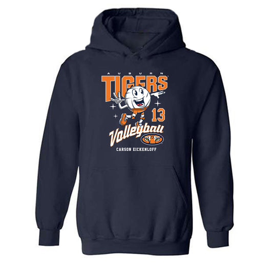 Auburn - NCAA Women's Volleyball : Carson Eickenloff - Fashion Shersey Hooded Sweatshirt-0