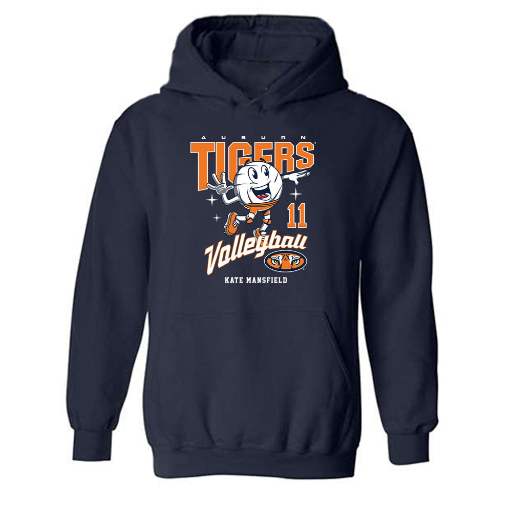Auburn - NCAA Women's Volleyball : Kate Mansfield - Fashion Shersey Hooded Sweatshirt-0