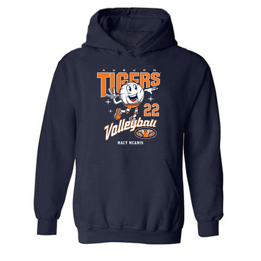 Auburn - NCAA Women's Volleyball : Macy McAmis - Fashion Shersey Hooded Sweatshirt-0