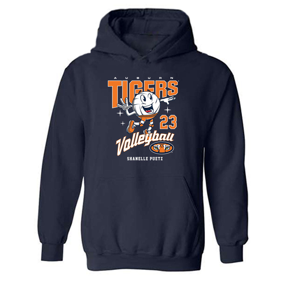 Auburn - NCAA Women's Volleyball : Shanelle Puetz - Fashion Shersey Hooded Sweatshirt-0