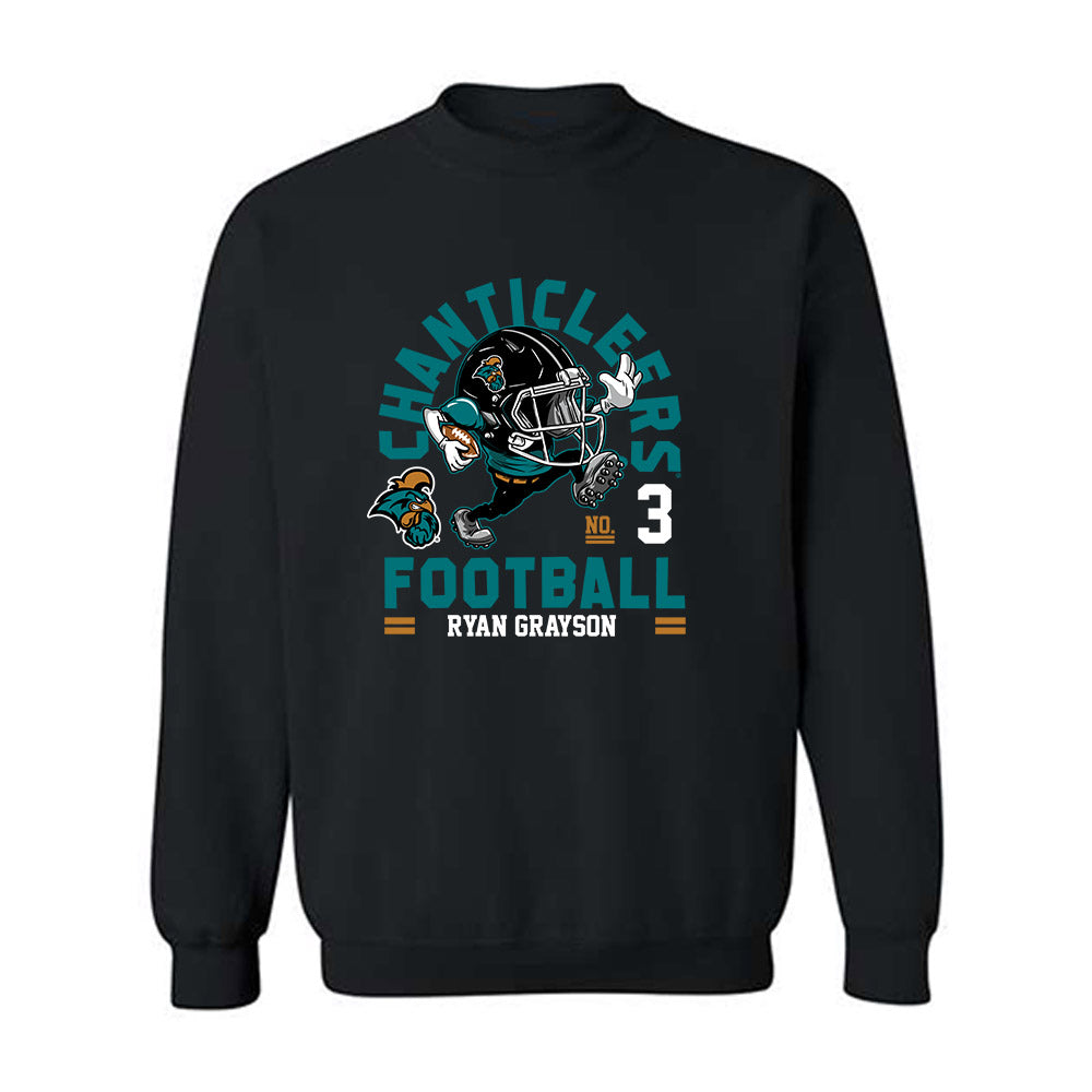 Coastal Carolina - NCAA Football : Ryan Grayson - Fashion Shersey Crewneck Sweatshirt-0