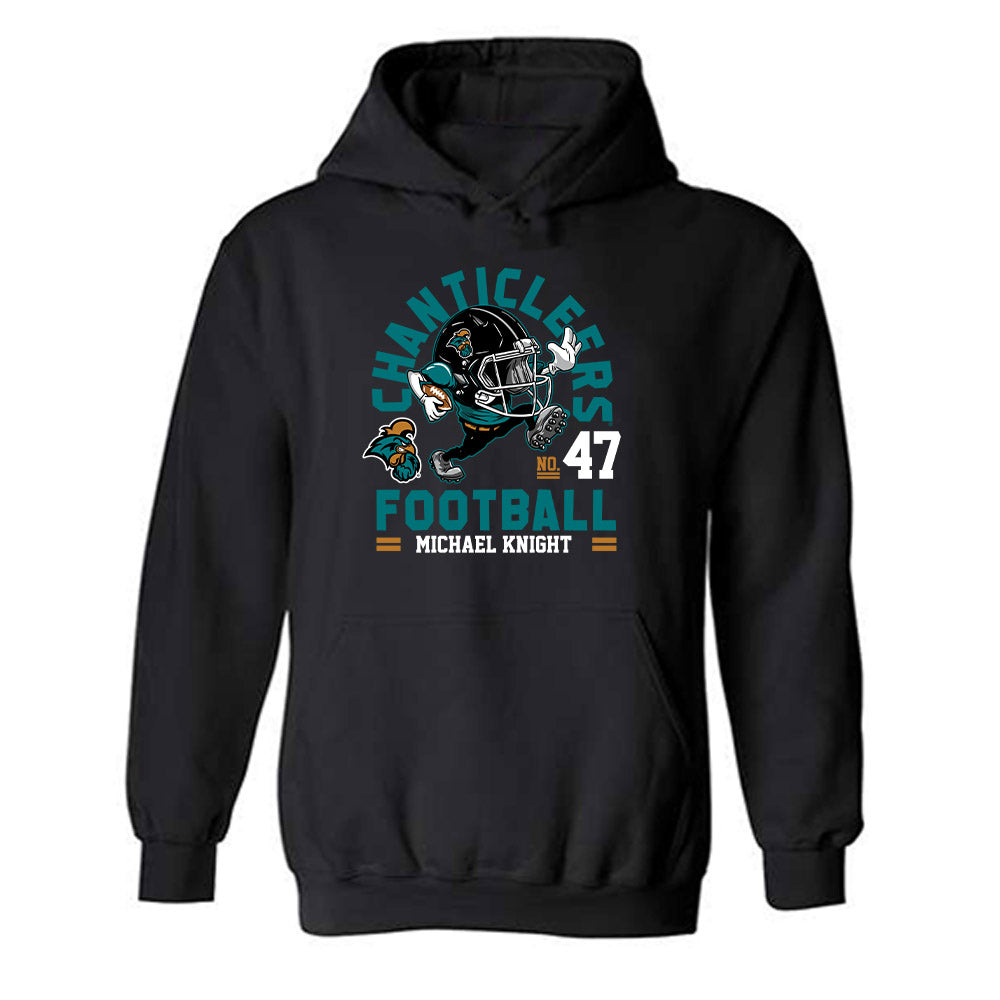 Coastal Carolina - NCAA Football : Michael Knight - Fashion Shersey Hooded Sweatshirt-0