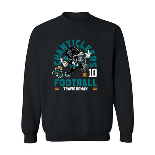 Coastal Carolina - NCAA Football : Travis Roman - Fashion Shersey Crewneck Sweatshirt-0