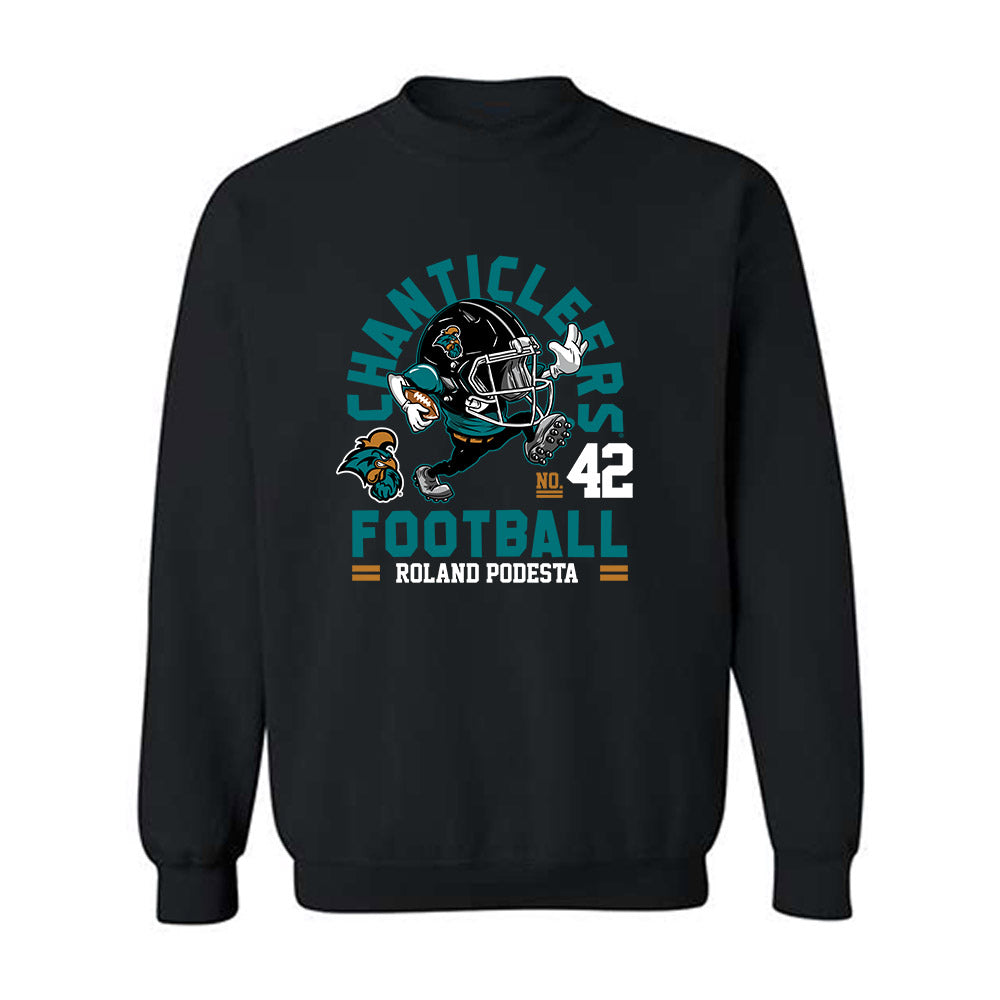 Coastal Carolina - NCAA Football : Roland Podesta - Fashion Shersey Crewneck Sweatshirt-0