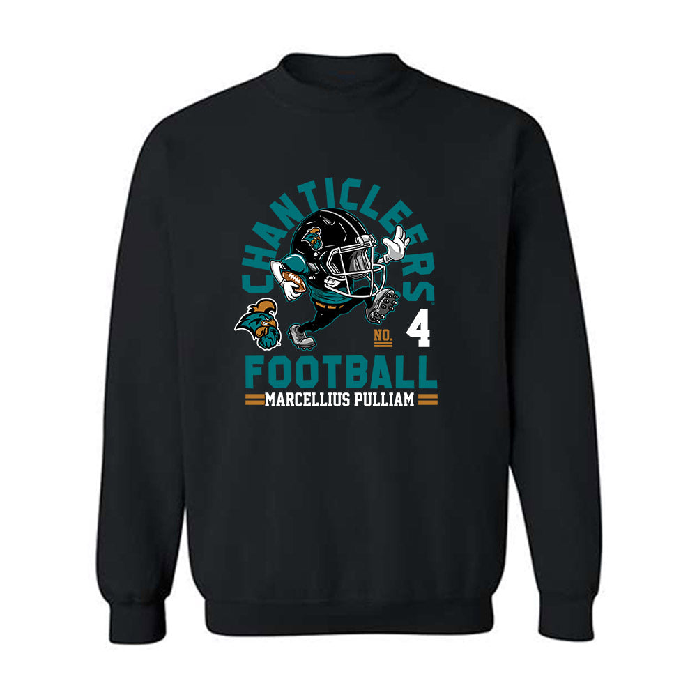 Coastal Carolina - NCAA Football : Marcellius Pulliam - Fashion Shersey Crewneck Sweatshirt-0