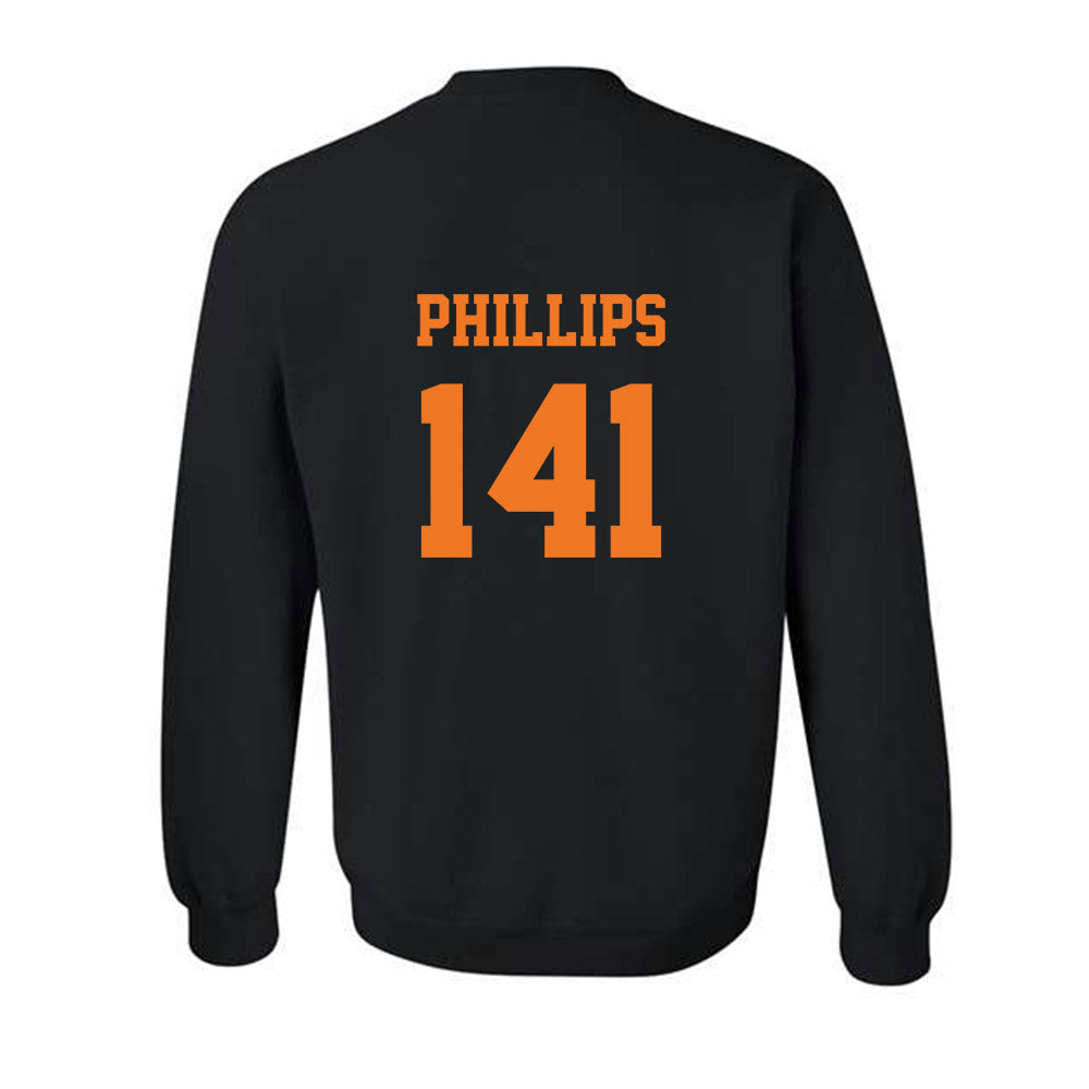Campbell - NCAA Wrestling : Ryan Phillips - Crewneck Sweatshirt-1