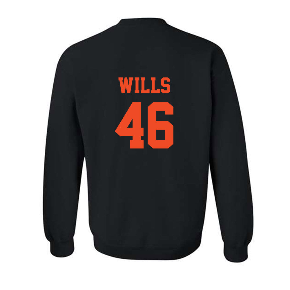Campbell - NCAA Baseball : Houston Wills - Crewneck Sweatshirt-1