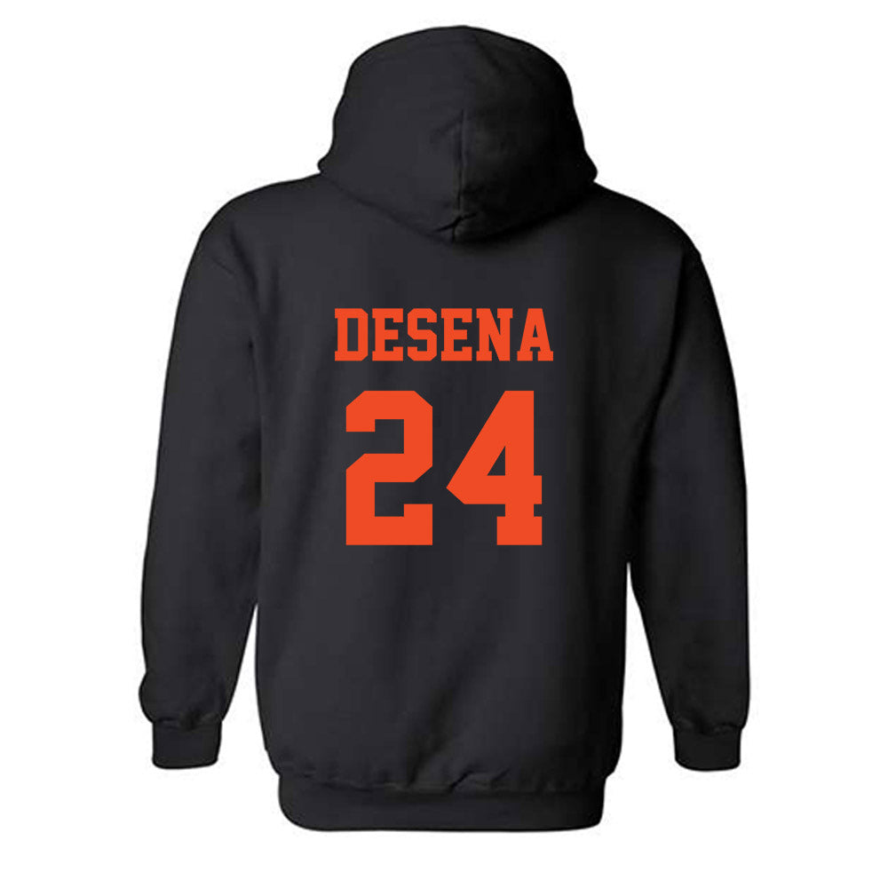 Campbell - NCAA Softball : Amber Desena - Hooded Sweatshirt-1