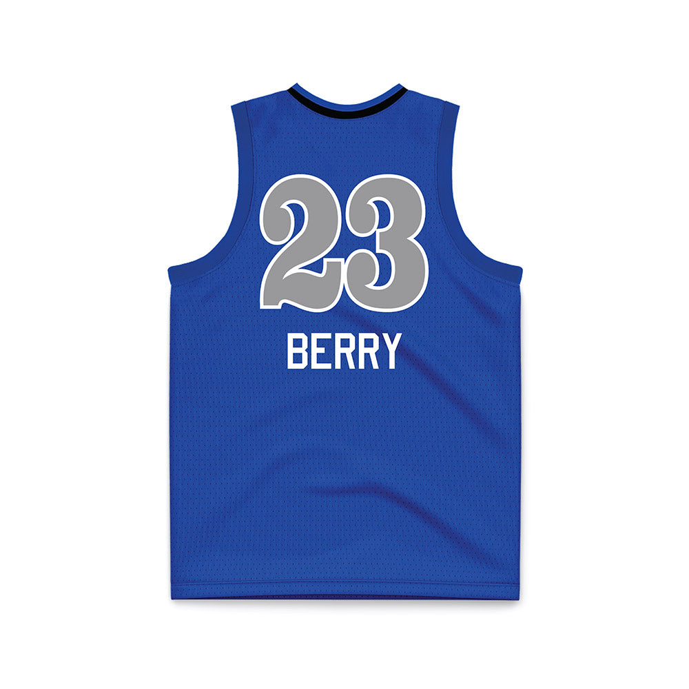 UNC Asheville - NCAA Women's Basketball : Tremiyah Berry - Royal Basketball Jersey-1