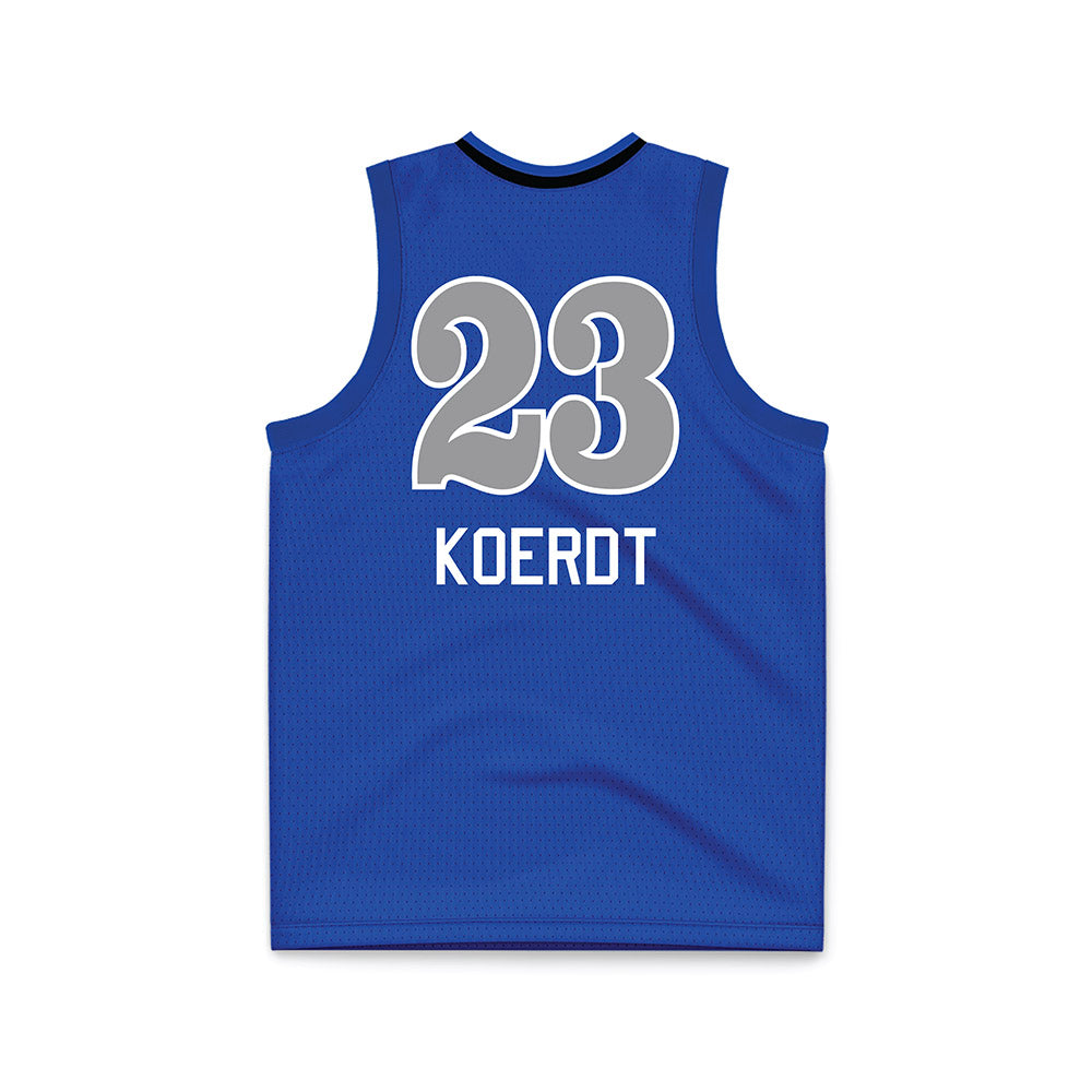 UNC Asheville - NCAA Women's Basketball : Jaidyn Koerdt - Royal Basketball Jersey-1