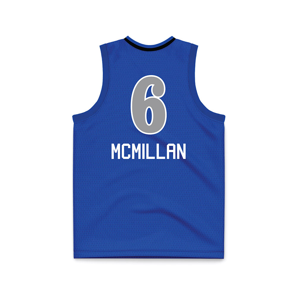 UNC Asheville - NCAA Women's Basketball : Kristen McMillan - Royal Basketball Jersey-1